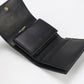 SAINT LAURENT 800763 AABVP1000 Tri-fold wallets Cassandra Carre flap wallet lambskin black Women