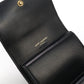 SAINT LAURENT 800763 AABVP1000 Tri-fold wallets Cassandra Carre flap wallet lambskin black Women