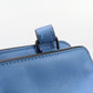 SAINT LAURENT 424868 2WAY Baby mosquito bus Handbag leather blue