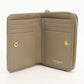 SAINT LAURENT 403723 Compact zip Cassandra Folded wallet leather beige Women
