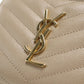 SAINT LAURENT 403723 Compact zip Cassandra Folded wallet leather beige Women