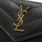 SAINT LAURENT 602791 Tri-fold wallet Three fold wallet leather black Women