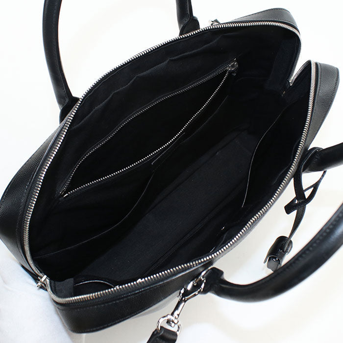 SAINT LAURENT 377865 Classic Museum 2WAY business bag/Briefcase leather black mens