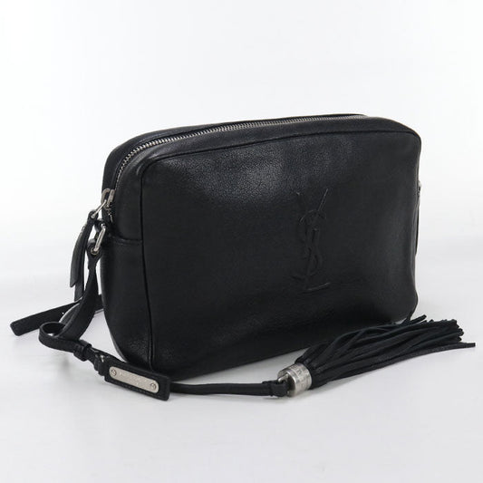 SAINT LAURENT 470299 Camera bag Roux Diagonal shoulder bag leather black Women