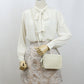 VALENTINO Small Shoulder Bag Rock studs Diagonal Calfskin white Women