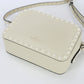 VALENTINO Small Shoulder Bag Rock studs Diagonal Calfskin white Women
