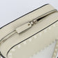 VALENTINO Small Shoulder Bag Rock studs Diagonal Calfskin white Women