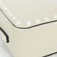 VALENTINO Small Shoulder Bag Rock studs Diagonal Calfskin white Women