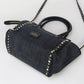 Valentino 2WAYTote Bag shoulder bag Rock studs denim black Women