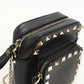 Valentino ChainShoulder Bag Rock studs Diagonal shoulder bag leather Women Black