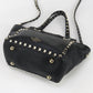 Valentino 2WAY Rock studs Handbag leather black Women
