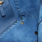 Valentino 2WAY Tote Bag leather blue Women
