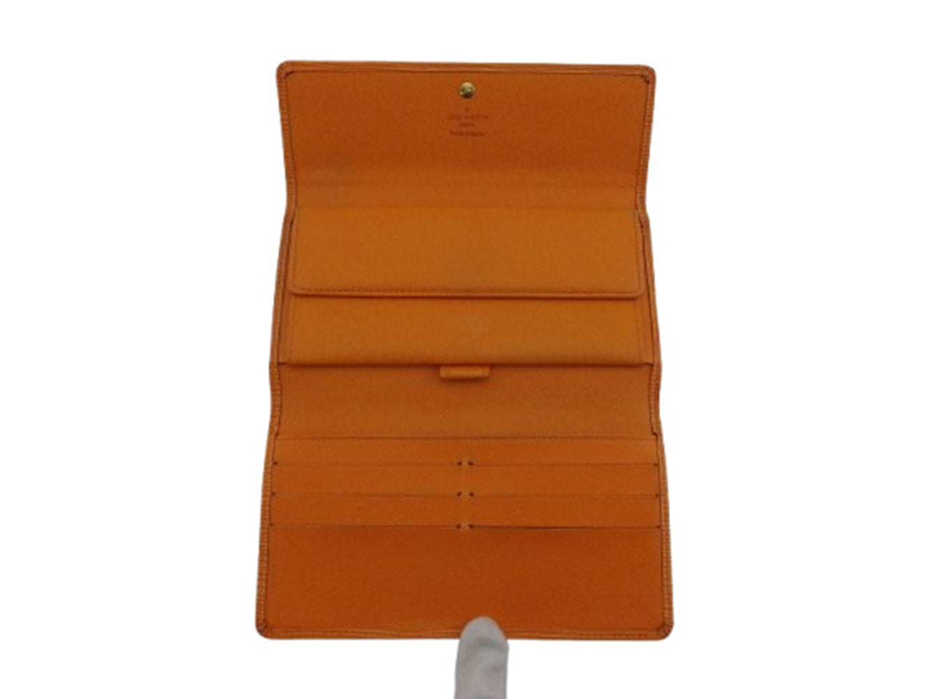 LOUIS VUITTON Long Wallet Purse M6228H Orange Porte Tresor