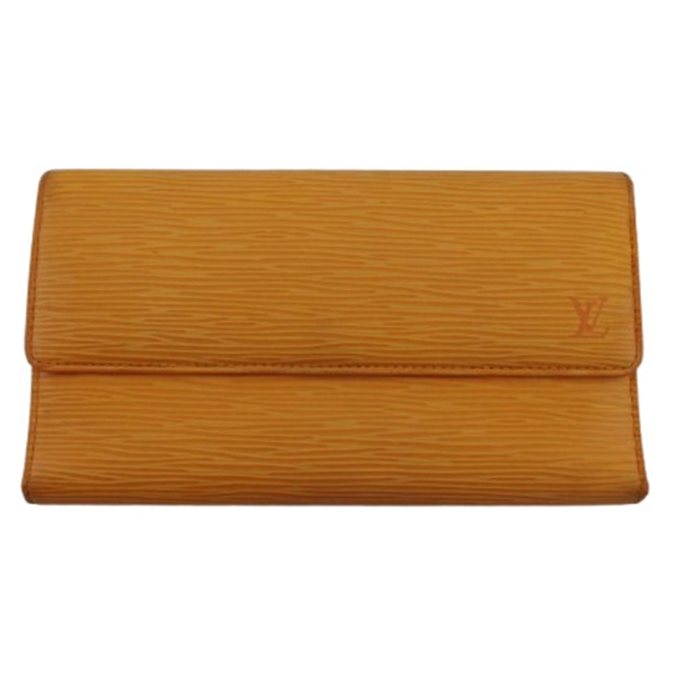 LOUIS VUITTON Long Wallet Purse M6228H Orange Porte Tresor